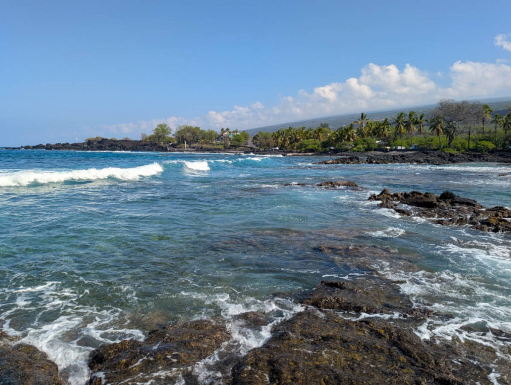 Honomalino Beach at Milolii Kona Coast Big Island Hawaii