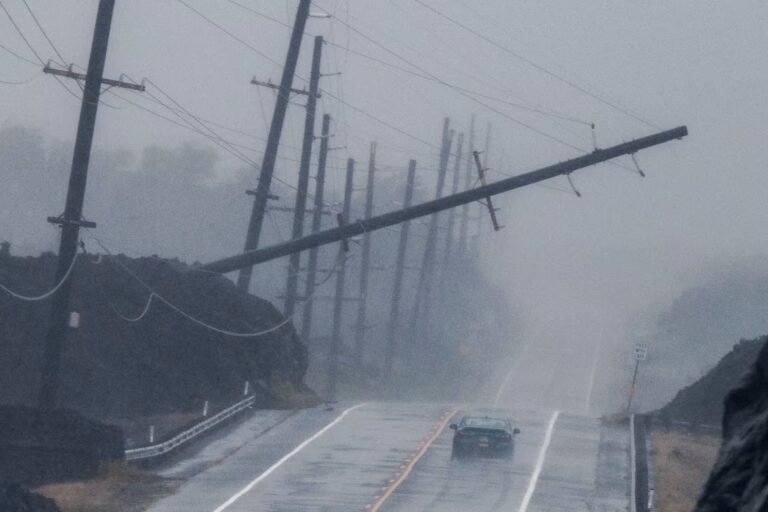 Hurricane Lala Damage on Big Island of Hawaii