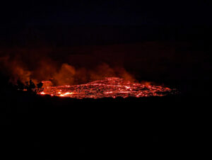 Lava Glow at Keanakako’i Overlook Trail Hawaii Volcanoes National Park Big Island