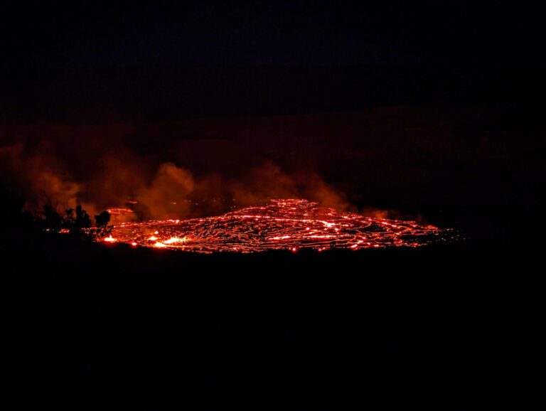 Lava Glow at Keanakako’i Overlook Trail Hawaii Volcanoes National Park Big Island