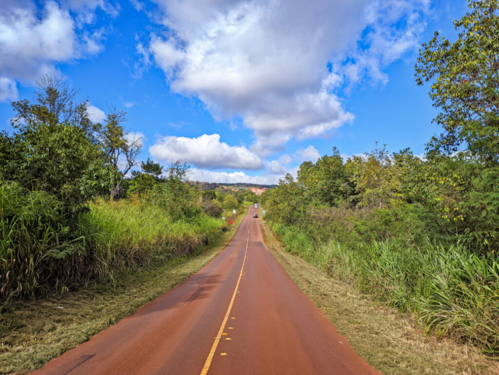 Road to Waimea Canyon South Shore Kauai Hawaii