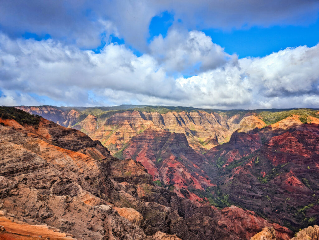 Waipoo Falls Waterfall in Waimea Canyon South Shore Kauai Hawaii