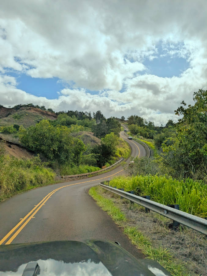 Winding Road at Kokee State Park Kauai Hawaii
